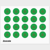 van KRIS KRINGLE Ronde Sticker (Vel)