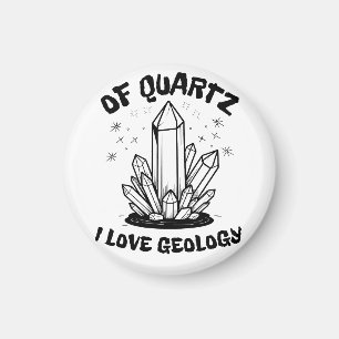 Van kwarts hou ik van zwart-wit geologie magneet