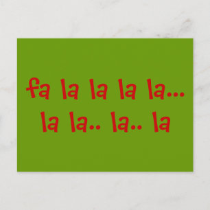 van LaLa van FALa La van La… La. La. La Briefkaart