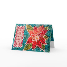 Van LaLa van poinsettia FA de Groeten van Kerstmis