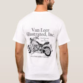 Van Leer geïllustreerd T-shirt - Bike (Achterkant)
