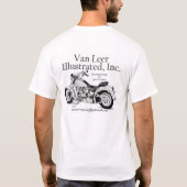 Van Leer Illustrated, Inc. Motorcycle T-shirt (Achterkant)