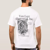 Van Leer Illustrated, Inc. Tiger Tshirt (Achterkant)