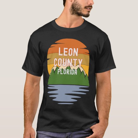 Van Leon County Florida Sunset T-shirt (Voorkant)