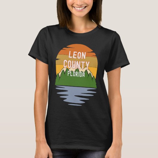 Van Leon County Florida Sunset T-shirt (Voorkant)
