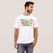 Van leren naar leiden, de reis van de verpleegkund t-shirt (Voorkant volledig)