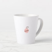 Van Leven Meisje Roze  Van Kerstboom Latte Mok (Rechterhoek)