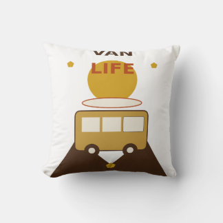 Van Leven Retro Camper Van, Boho Surf Avontuur Kussen