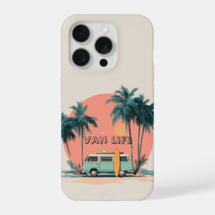 Van Leven – Retro Strand Camper Kunst iPhone 15 Pro Case