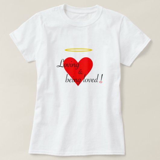 Van liefde en liefde houden! t-shirt (Design voorkant)