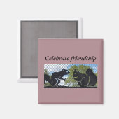 Van liefhebbend vriendschap Magnet (Voorkant / Achterkant)