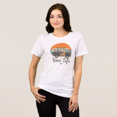 Van Life Adventure PawsT-Shirt Tri-Blend Shirt (Voorkant volledig)