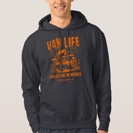 Van Life Adventure Verzamelt Herinneringen Hoodie (Voorkant)