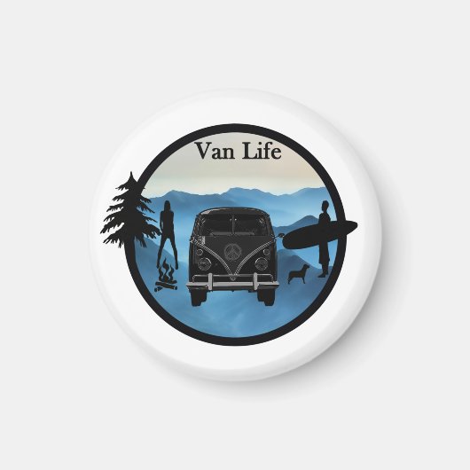 Van Life avonturen Magneet (Voorkant)