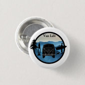 Van Life avonturen Ronde Button 3,2 Cm (Voorkant /achterkant)