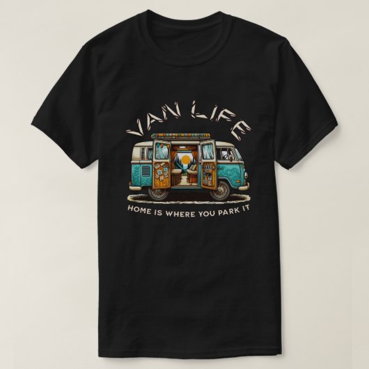 Van Life Campervan T-shirt (Design voorkant)