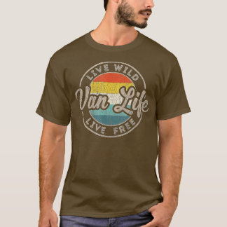 Van Life Clothing Retro  Van Dwellers Vanli T-shirt