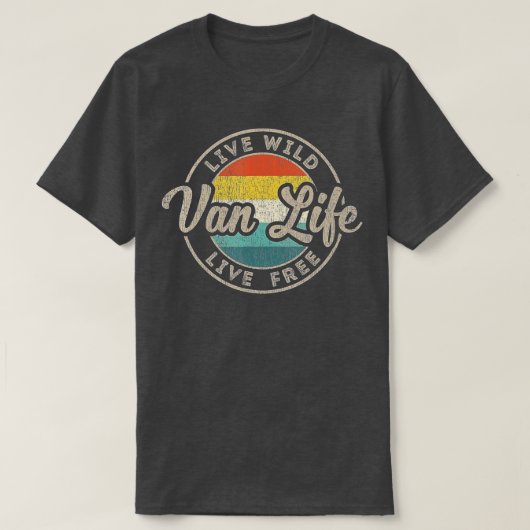 Van Life Clothing Retro Van Dwellers Vanli T-shirt (Design voorkant)