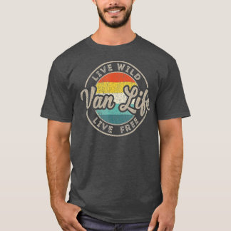 Van Life Clothing Retro  Van Dwellers Vanli T-shirt