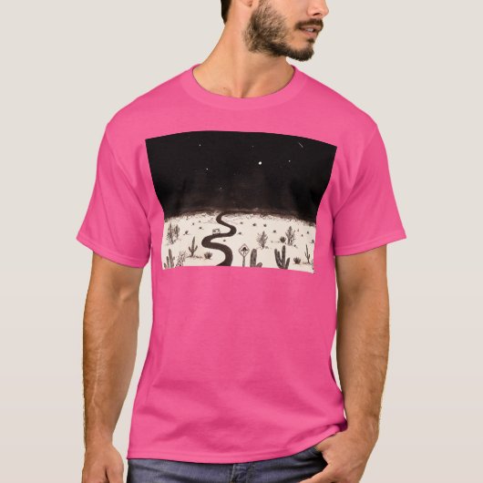 Van Life Desert Ufo Watcher T-shirt (Voorkant)