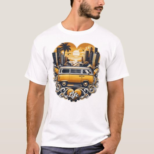 Van Life Explore 002 T-shirt (Voorkant)