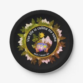 VAN LIFE NOEMT MIJN NAAM Custom Camping Papieren Bordje