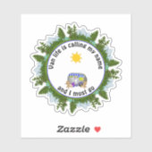 VAN LIFE NOEMT MIJN NAAM Custom Camping Sticker (Vel)