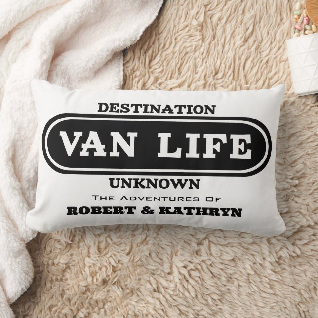 "Van Life" Persoonlijke  Lendekussen Kussen (Deken)