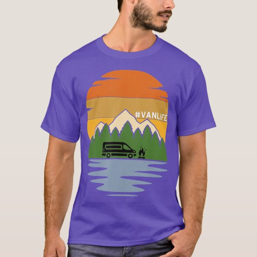 Van Life Retro  Van Dwellers Vanlife Mannen T-shirt (Voorkant)