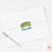 Van Life Ronde Sticker (Envelop)