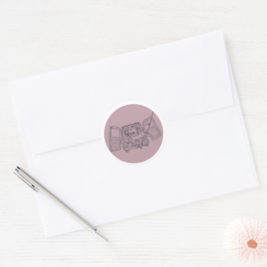 Van Life Sticker Roze (Envelop)