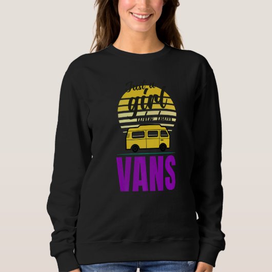 Van Life Sun Surfer Girl Vanlife is gewoon een mei Trui (Voorkant)