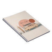 Van Life Surf Van – Retro Beach Camper Aesthetic Notitieboek (Rechterzijde)