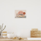 Van Life Surf Van – Retro Beach Camper Aesthetic Poster (Keuken)