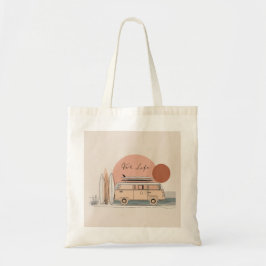 Van Life Surf Van – Retro Beach Camper Aesthetic Tote Bag