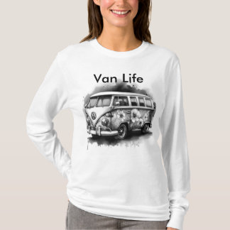 Van Life T-shirt met lange mouwen