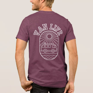 Van Life Zonsondergang Camper Van Unisex Tri-Blend Shirt