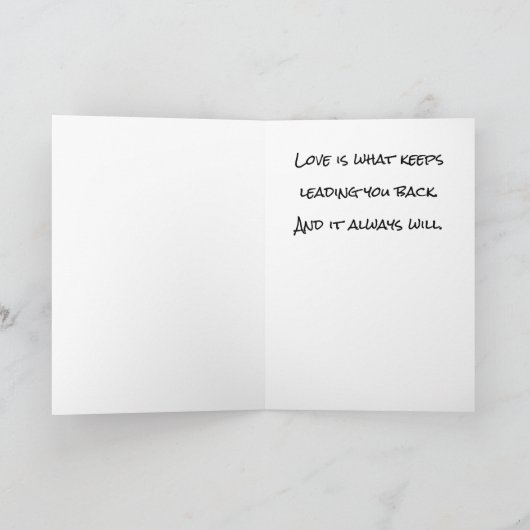 Van Love Poem Feestdagen Kaart (Binnen)