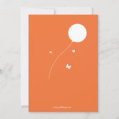 Van Lucy: BUNNY BALLOON - Uitnodiging voor verjaar (Achterkant)