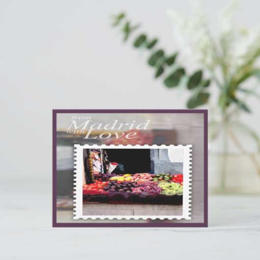 Van Madrid met Love Briefkaart (Staand voorkant)