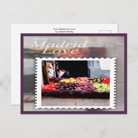 Van Madrid met Love Briefkaart (Voorkant / Achterkant)