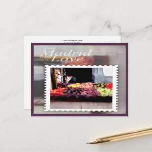 Van Madrid met Love Briefkaart