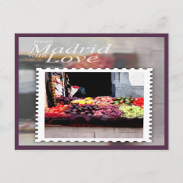 Van Madrid met Love Briefkaart