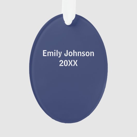 VAN Mail Carrier Christmas Tree  naam Ornament (achterkant)