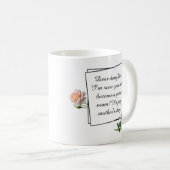 Van mam tot dochter Foto Moederdag Coffee Mu Koffiemok (Voorkant rechts)