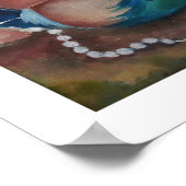 Van mama en Baby Mermaids houden Poster (Hoek)