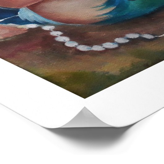 Van mama en Baby Mermaids houden Poster (Hoek)