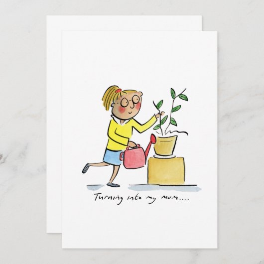 Van mama worden kaart (Voorkant / Achterkant)