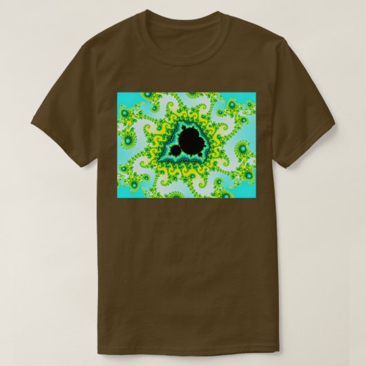 van Mandelbrot Paarse roze fractal Pattern Compute T-shirt (Design voorkant)