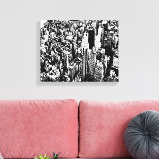 Van Manhattan naar de hemel Canvas Afdruk (Insitu (Woonkamer))